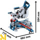 Пила торцювальна акумуляторна Bosch GCM 18V-216 D Professional (без АКБ та ЗП)