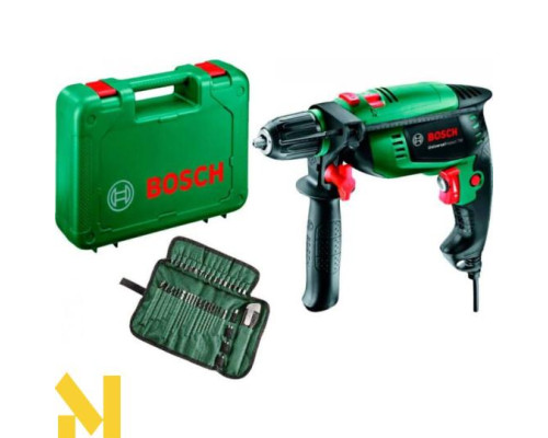 Дриль ударний Bosch UniversalImpact 700 + Набір свердл та біт 39 шт