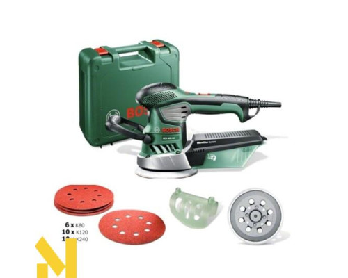 Шліфмашина ексцентрикова Bosch PEX 400 AE + підошва і комплект листів