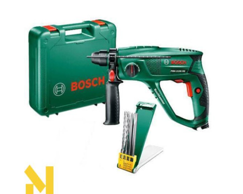 Перфоратор Bosch PBH 2100 RE + 2 свердла, 2 зубила
