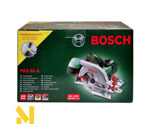 Пила дискова Bosch PKS 66 A + 2 пиляльних полотна