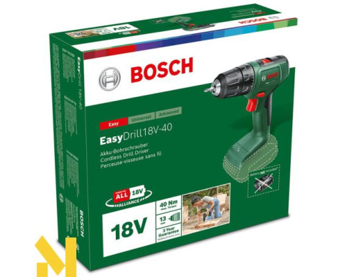 Шуруповерт акумуляторний Bosch Easydrill 18V-40 (06039D8002)