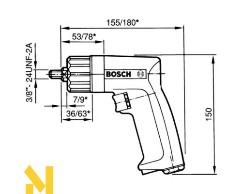 Дриль пневматичний Bosch (0607160511)