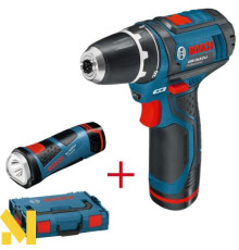 Шуруповерт Bosch GSR 10,8-2-LI Professional L-BOXX + ліхтар Bosch GLI 10,8 V-Li