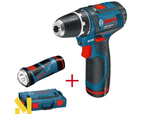 Шуруповерт Bosch GSR 10,8-2-LI Professional L-BOXX + ліхтар Bosch GLI 10,8 V-Li