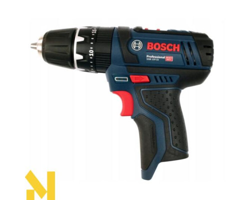 Акумуляторний ударний дриль-шуруповерт Bosch GSB 12V-15 + набор біт і сверл 39 шт + сумка