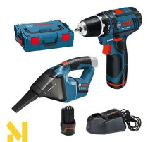 Акумуляторний шуруповерт Bosch GSR 10.8-2-Li + пилосос Bosch GAS 10.8 V-Li