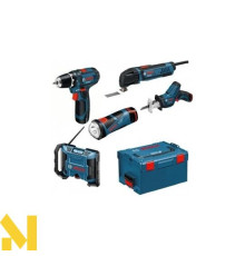 Набір з 5 інструментів Bosch 10,8 Li-Ion: GSR, GOP, GLI, GML, GSA L-BOXX