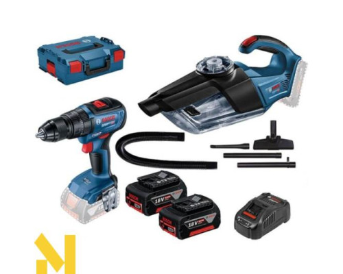 Набір акумуляторних інструментів Bosch GSB 18V-50 + GAS 18V-1 (0615990M44)