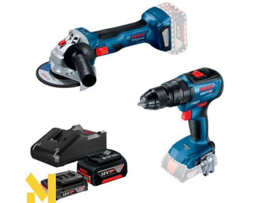 Набір інструментів акумуляторних Bosch GSR 18V-50 і GWS 180-LI Professional