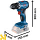 Набір інструментів акумуляторних Bosch Professional: GSR 18V-45 + GBH 18V-22 + GWS 18V-8