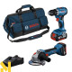 Набір інструментів акумуляторних Bosch Professional: GSR 18V-45 + GWS 18V-8