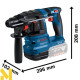Набір інструментів акумуляторних Bosch Professional: GSR 18V-65 + GBH 18V-22 + GDX 18V-285