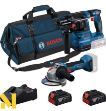 Набір інструментів акумуляторних Bosch Professional: GBH 18V-22 + GWS 18V-8