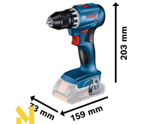 Набір інструментів акумуляторних Bosch Professional: GSR 18V-45 + GBH 18V-22 + Набір біт і бурів