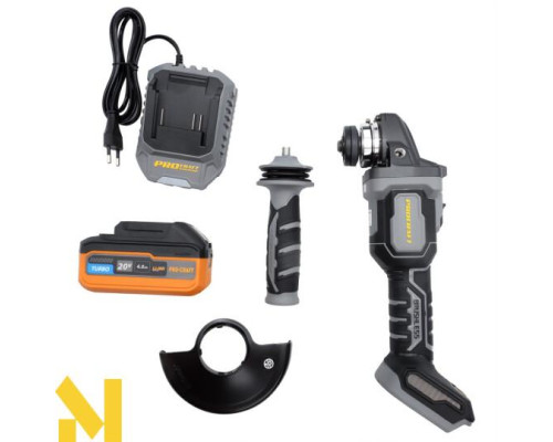 Болгарка (кутова шліфмашина) акумуляторна Procraft industrial AG125B