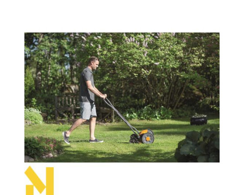 Газонокосарка механічна барабанна Fiskars StaySharp Plus Reel Mower 113872 (1015649)