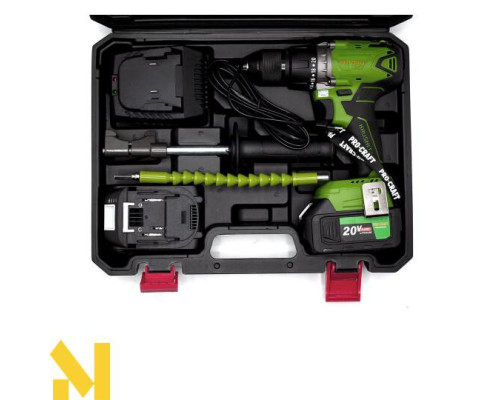 Шуруповерт акумуляторний Procraft Industrial PA18BL Extra (комплект з 2 АКБ та ЗП)