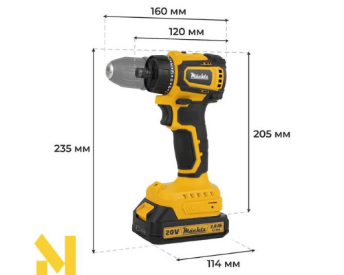 Шуруповерт акумуляторний безщітковий Mаchtz MCD-20Q-LiB