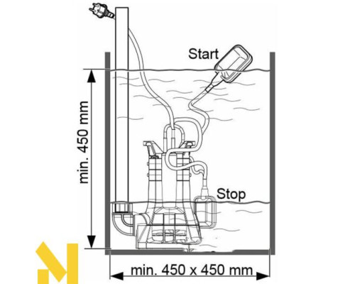 Занурювальний насос для брудної води AL-KO Drain 20000 HD