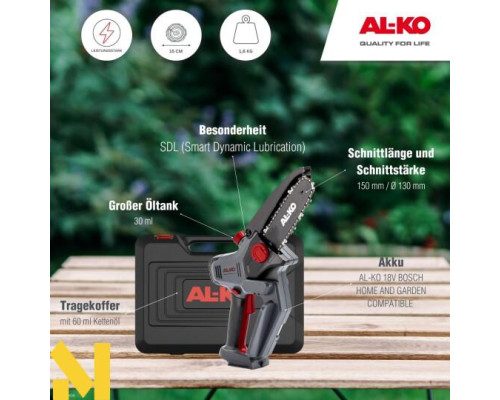 Міні-пила акумуляторна AL-KO CSM 1815(без АКБ та ЗП)