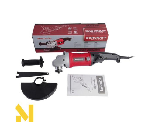 Болгарка (кутова шліфмашина) Worcraft WAG18-180