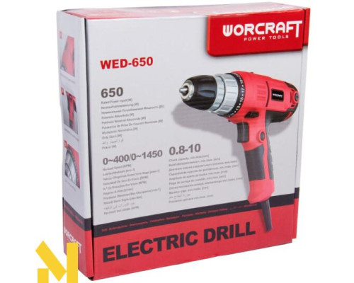Шуруповерт мережевий Worcraft WED-650