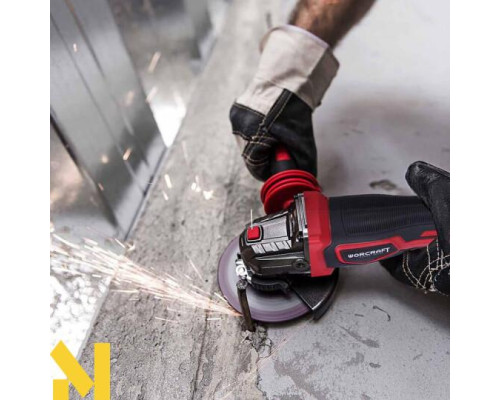 Болгарка (кутова шліфмашина) акумуляторна Worcraft CAG-S20LIB-125 (без АКБ та ЗП)