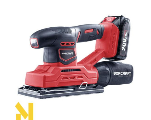 Шліфмашина вібраційна акумуляторна Worcraft CFS-S20Li (без АКБ та ЗП)