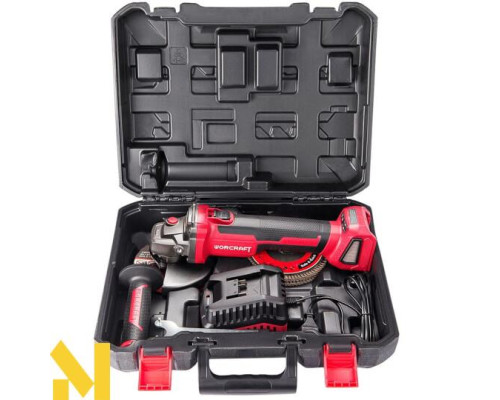 Болгарка (кутова шліфмашина) акумуляторна безщіткова Worcraft CAG-S20LIBH-125B