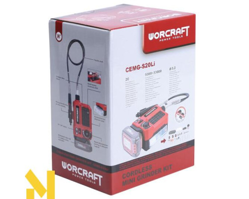 Гравер акумуляторний Worcraft CEMG-S20Li (без АКБ та ЗП)