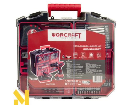 Шуруповерт акумуляторний Worcraft CHD-S20LiBAT
