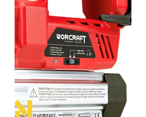 Цвяхозабивач комбінований акумуляторний Worcraft CNS‑S20LiH (без АКБ та ЗП)