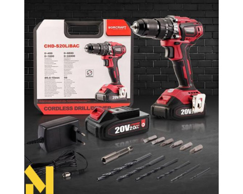 Шуруповерт акумуляторний Worcraft CHD-S20LiBAC