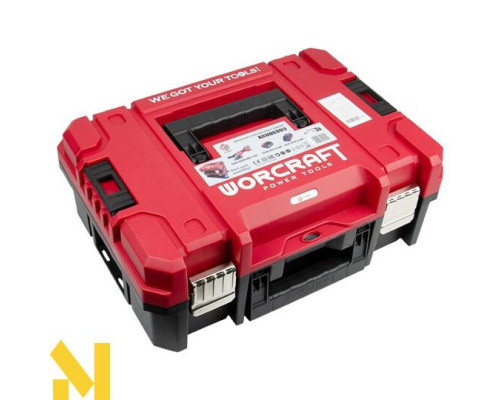 Болгарка (кутова шліфмашина) акумуляторна Worcraft CAGS-20LiBS-125 + АКБ CLB-20V-4.0H 2 шт + ЗП CLC-20V-2.4HB + Кейс XCUBE003