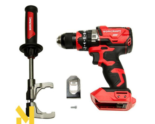 Шуруповерт акумуляторний Worcraft CHD‑S20LiBH + АКБ CLB-20V-4.0H + ЗП CHD‑S20LiBH + Кейс XCUBE004