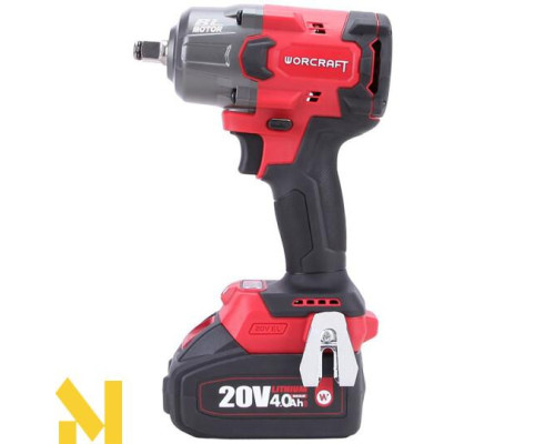 Гайковерт акумуляторний Worcraft CIW-S20LiB-850 + 2 АКБ CLB-20V-4.0H + ЗП CLC-20V-2.4HB + Кейс XCUBE006