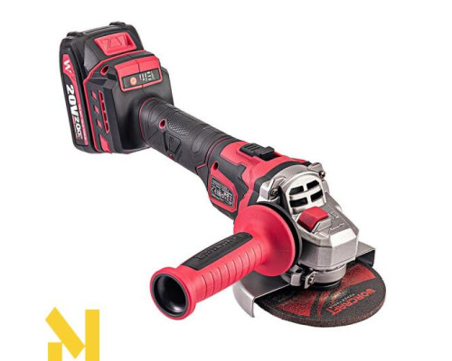 Болгарка (кутова шліфмашина) акумуляторна WORCRAFT CAG‑S20LiBEM‑125