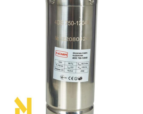 Насос занурювальний свердловинний шнековий NOWA 4DS 750-12048