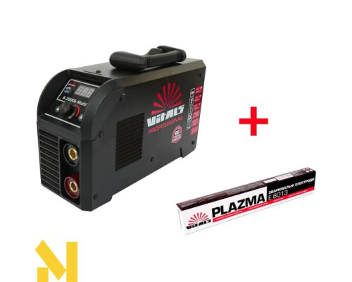Комплект Зварювальний інвертор Vitals Professional A 2000k Multi Pro + електроди Vitals Plazma (пробник)