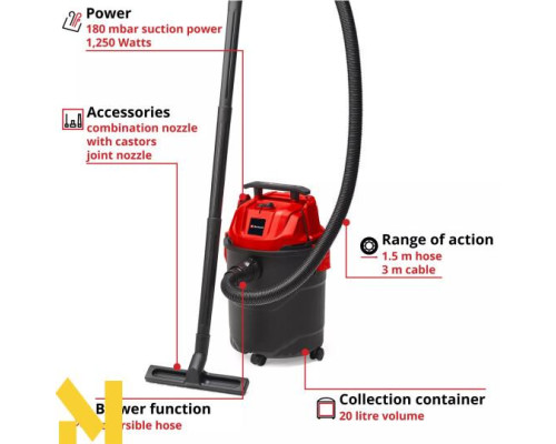 Пилосос Einhell TC-VC 1820