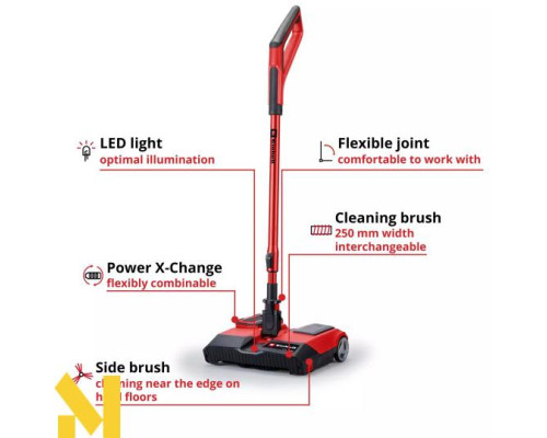 Підмітальна машина акумуляторна Einhell TE-FS 18 Li-Solo (без АКБ та ЗП)