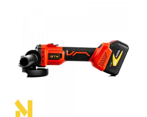 Болгарка (кутова шліфмашина) акумуляторна GTM AGC18/125BL (без АКБ та ЗП)