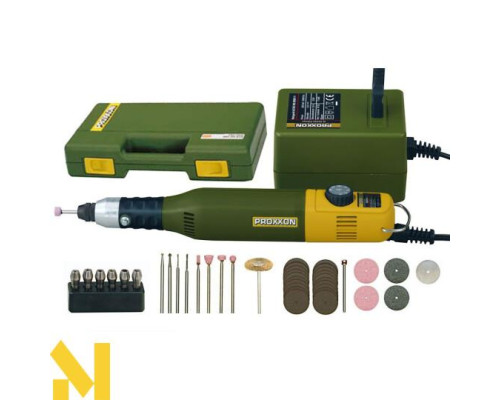 Набір моделіста бормашинка + адаптер + витратні інструменти Proxxon (28515)