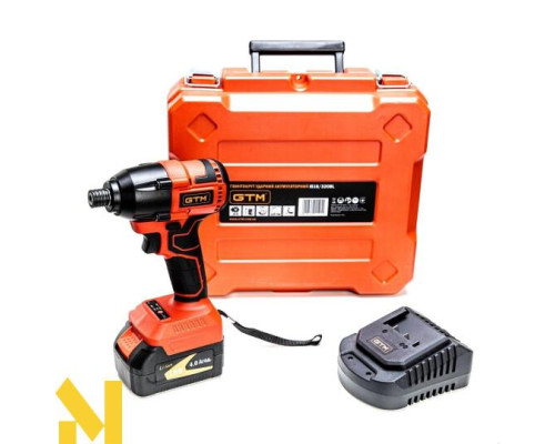 Гайковерт акумуляторний ударний GTM IS18/320BL