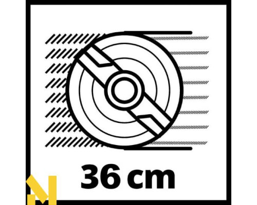 Газонокосарка акумуляторна Einhell GE-CM 36/36 Li 2x4.0Ah