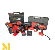 Набір інструментів акумуляторних GTM PROMO_5  AGC18/125BL+DSI18/60BL+RHC18/26BL+FLС18/1500