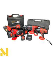 Набір інструментів акумуляторних GTM PROMO_5  AGC18/125BL+DSI18/60BL+RHC18/26BL+FLС18/1500