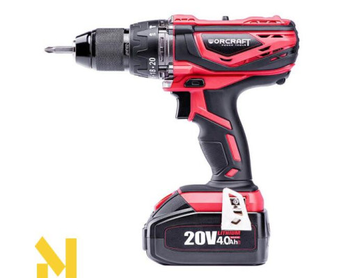 Дриль-шуруповерт акумуляторна Worcraft CHD-S20Li з АКБ (2А) і ЗП