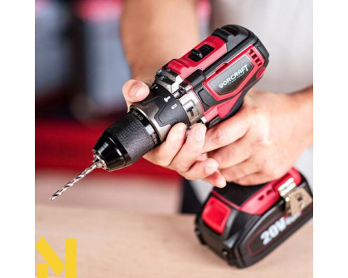 Дриль-шуруповерт безщіткового акумуляторна Worcraft CHD-S20LiB з АКБ (2А) і ЗП